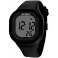 24hShop Jelly Digital-klokke med silikonrem - Svart