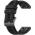24hShop Reim i silikon til Garmin fenix 7X 26mm - Sort