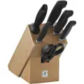 Zwilling 35066-000-0, Kniv / Skjærer blokk sett, Smidd stål, Plast, Tre, Rustfritt stål, Tre