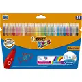 BIC KiDS KID COULEUR - Markør - vannbasert blekk - 0.8 mm - medium (en pakke 24)