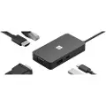 Microsoft USB-C Travel Hub - Dokkingstasjon - USB-C - VGA, HDMI - 1GbE - kommersiell