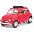 Bburago Fiat 500l 1968, Bybil, Montert på forhånd, 1:24, Fiat 500l 1968, Hankjønn, Rød
