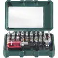 Metabo - Spissett for skrutrekker - 32 deler - torx, phillips, pozidriv, hex, slot, inngrepssikret torx - lengde: 25 mm - for Metabo BS 14.4 MOBILE WERKSTATT
