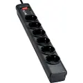 Eaton Protection Strip PS6D - Overspenningsavleder - AC 220-250 V - 2500 watt - utgangskontakter: 6 - svart