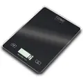 Caso Slim, Elektronisk kjøkkenvekt, 5 kg, 1 g, Sort, Glass, Rektangel