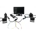 Nvox Automagnetola Nvox 7 tommer ahd 4 pins bil LCD-skjerm med 12v 24v opptaksfunksjon og 2 ahd kameraer