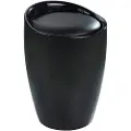 Wenko skittentøyskurv Candy baderomskrakk 2-i-1 20 liter 50,5 cm ABS svart