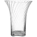 Leonardo Ravenna, Cylinder formet Vase, Glass, Gjennomsiktig, Bord, Innendørs, 220 mm