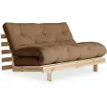 Karup DesignSovesofa Roots 140 Rå BaseBrunSovesofaerFra Homeroom