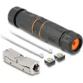 DeLOCK Cable connector LSA to LSA Cat.6A IP68 vandtæt sort