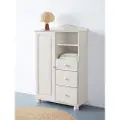Loft 24 Loft24Skap med 1 dør og 3 skuffer MetteHvitKommoderFra Homeroom