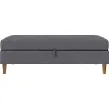 Dorel Home Dorel HomeOttoman med oppbevaring LillyGråFotskamler & pufferFra Homeroom