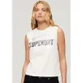 Superdry Embellish Archive Fitted Ermeløs T-skjorte