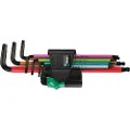 Wera 05022534001, L-formet hex-nøkkelsett, Metrisk, 7 stykker, 1.5,2,2.5,3,4,5,6 mm, 25 mm, 76 mm