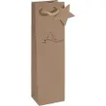 Sigel GT039, Gavepapirbag, Brun, Bilde, Papir, Julaften, 157 g/m²