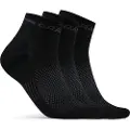 Craft CORE Dry Mid, Sokker, 3 par, Black