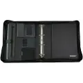 Juscha Alassio AREZZO - Zippet mappe for dokumenter - leatherette - svart