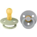BIBS 2-PACK SAGE & CLOUD M Hevea gummi beroligende smokk