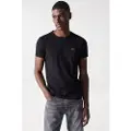 Salsa Jeans Metal Badge Kortarmet T-skjorte