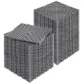Vevor sammenlåsende dreneringsmatte, 12” x 12” modulær sammenlåsende pute, 50 stk. skjøtematter, sklisikre grå PP dreneringsgulvfliser og dusjmatte, for garasje, hage, kjøkken og utendørs