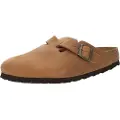 Birkenstock for man. 1028310 Leather Clogs Boston brown (44), Flat, None, Casual