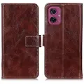 Mtp Products Motorola Moto G55 Lommebok-deksel med Magnetisk Lukning - brun