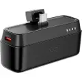 XO Mini Powerbank 20W 5000 mAh med USB-C-kontakt - Svart