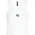 Karl Lagerfeld for woman. A2W45008 Ikon T-shirt white (S), Casual, Homewear, Sleeveless / Straps, Organic Cotton, Sustainable