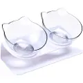 24hShop Dobbel matskål for katt 2x350ml