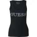 GUESS Embellished Logo Ermeløs T-skjorte