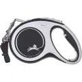 Flexi New Comfort M Tape 5 m, Hund, Tilbaketrekkelig, Blå, Hvit, Teip, 25 kg, Monokromatisk