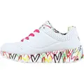 SKECHERS for woman/girl. 314976L Trainers Uno Lite Lovey Luv white (29), 3 to 5 cm, Laces, Casual, children's fashion