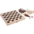 Legler Klassiske Spil 3-i-1 (Skak, Backgammon & Mølle/Dam)
