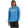 New Balance Relaxed Linear Athletics Langermet Poloskjorte