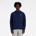 New Balance Sport Essentials Logo French Terry Genser Med Hel Glidelås