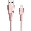 Just Mobile ZinCable, 1,5 m, Lightning, USB A, Rosegull, Termoplastisk elastomer (TPE), Tablet: iPad 4, iPad mini, iPad mini with Retina Display, iPad mini 3, iPad mini 4, iPad Air, iPad...