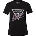 GUESS Cn Love Triangle Kortarmet T-skjorte
