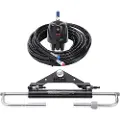 Vevor hydraulisk påhengsmotorstyringssett, 150 HK, hydraulisk styresystem for marinebåter, med rorpumpe toveis låsesylinder og 24 fots hydraulisk styreslange, for enkeltstasjons enmotorsbåter
