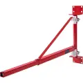 Vevor Elektrisk taljestøttearm, 600 kg Maks. belastningskapasitet, Elektrisk taljeholder Svingarm med stang, stålheisramme, 180° svingbart stillas Heiseløftearm, vinsjløftarm for verksted, garasje