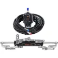 Vevor Hydraulisk påhengsmotorstyringssett, 300 HK, hydraulisk styresystem for marinebåter, med rorpumpe toveis låsesylinder og 26 fots hydraulisk styreslange, for enkeltstasjons enmotorsbåter