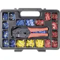 Toolcraft PZ-504 820927 Crimptænger-sæt 1004 dele Koaksial-stikforbindelse, Uisolerede kabelsko, Isolerede kabelsko RG6, RG58, RG59, RG62