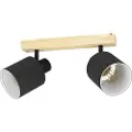 Eglo BATALLAS, Spotlight på skinne, E27, 2 ampuller, 10 W, 220-240 V, Sort, Brun, Hvit