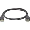 Kramer Electronics C-USB/AAE-10, 3 m, USB A, USB A, USB 2.0, Hankjønn/hunkjønn, Hvit