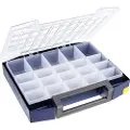 Raaco Boxxser 80, Verktøy boks, Polykarbonat (PC), Polypropylen, Blå, Gjennomsiktig, 15 kg, Hengsel, 421 mm