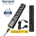 Ever Variant - Overspenningsavleder - AC 250 V - 2500 watt - utgangskontakter: 5 - 2 m kabel