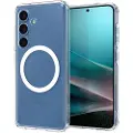Spigen Samsung Galaxy S25+ Spigen Ultra Hybrid Mag Deksel - Hvit / Klar