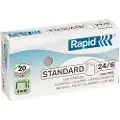 Rapid Standart - Stifter - 24/6 - 6 mm - forsinket - pakke av 1000 - for Rapid F16 Economy 20EX Fashion F10, F15, FM32 Supreme S17, S27, S30
