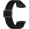 24hShop Elastisk armbånd tll Fitbit Charge 5 / 6 - Sort