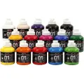Adlibris Akrylmaling A-Color Blank ass. farver (15 x 500 ml)