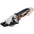 WORX WX527.9, Metall, Gipsplater, Plast, Tre, Aluminium, Sort, Oransje, 8,5 cm, Batteri, 20 V